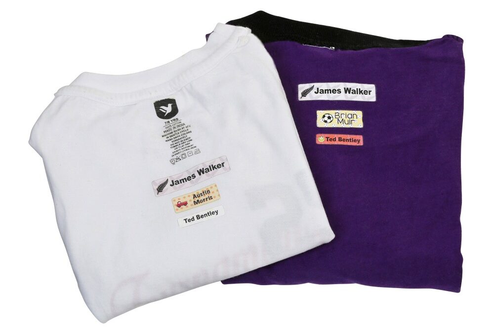 How to use iron-on clothing labels on shirts?