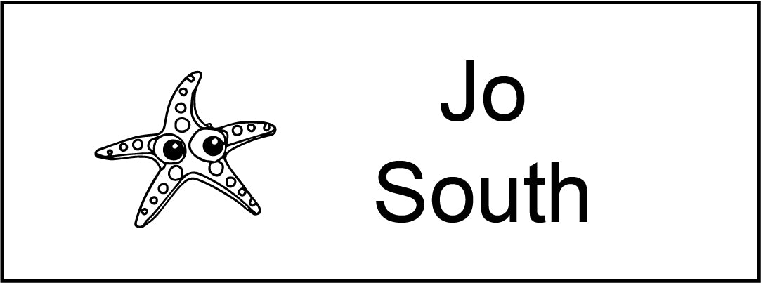 Clothing Name Stamps NZ - Starfish image