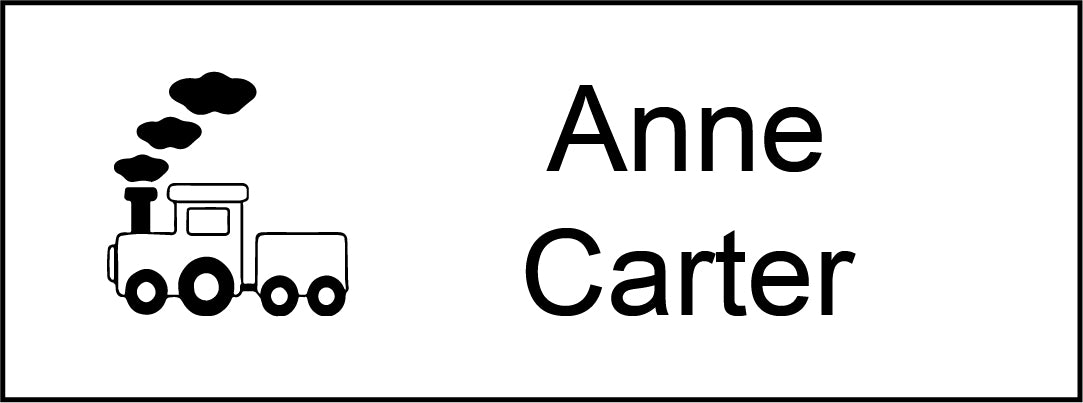 Clothing Name Stamps NZ - Train image