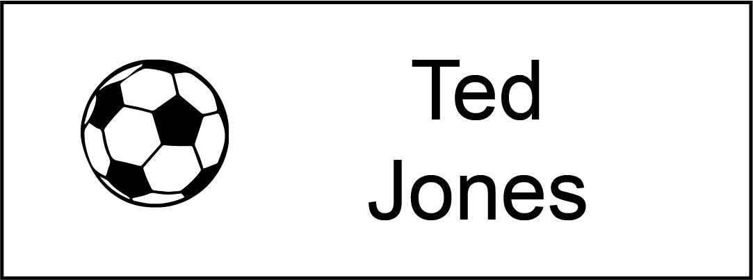 Clothing Name Stamps NZ - Soccerball image