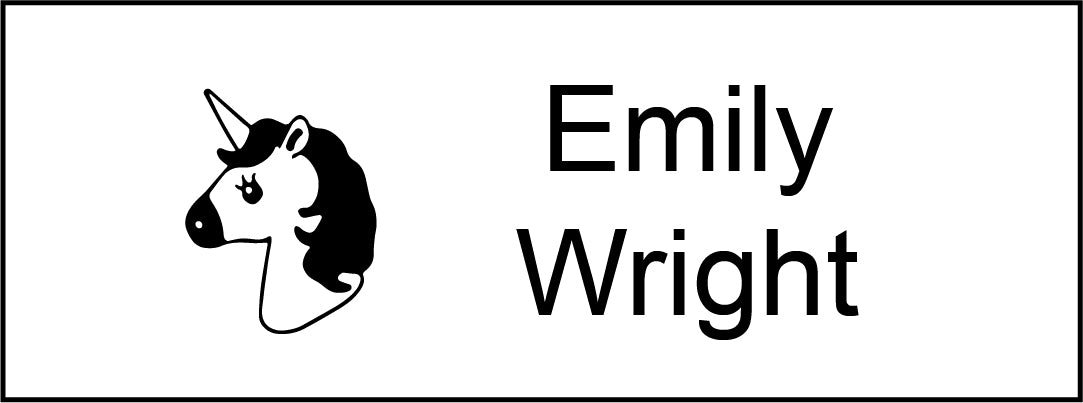 Clothing Name Stamps NZ - Unicorn image