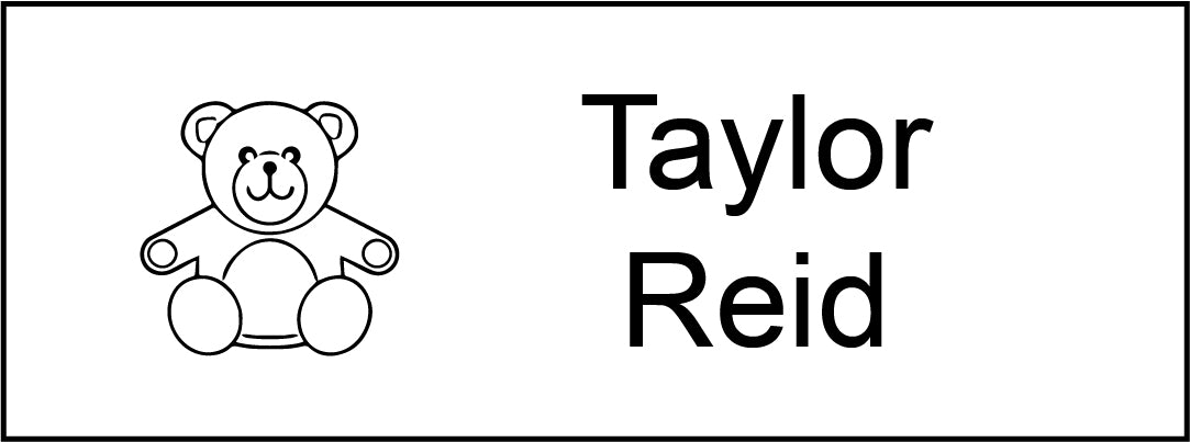 Clothing Name Stamps NZ - Teddy Bear image