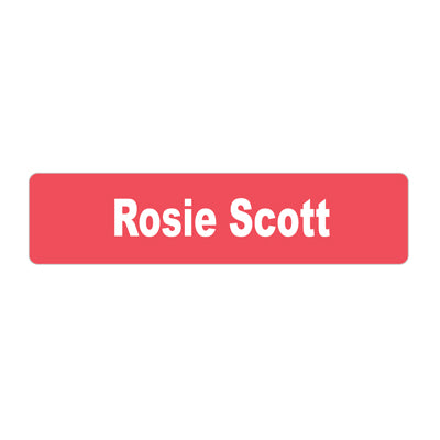 Sew On Labels-Large (45 labels)-Clothing Labels - Classic, 2Pink image