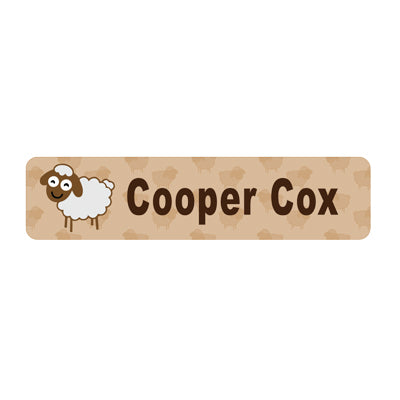 Large StickOnTags- Essential Bundle (75 labels)-Clothing Labels - Classic, Sheep image
