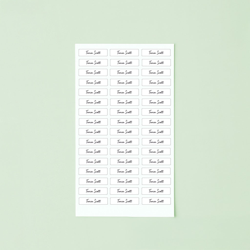 Blank Name Stickers For Boxes/Bottles