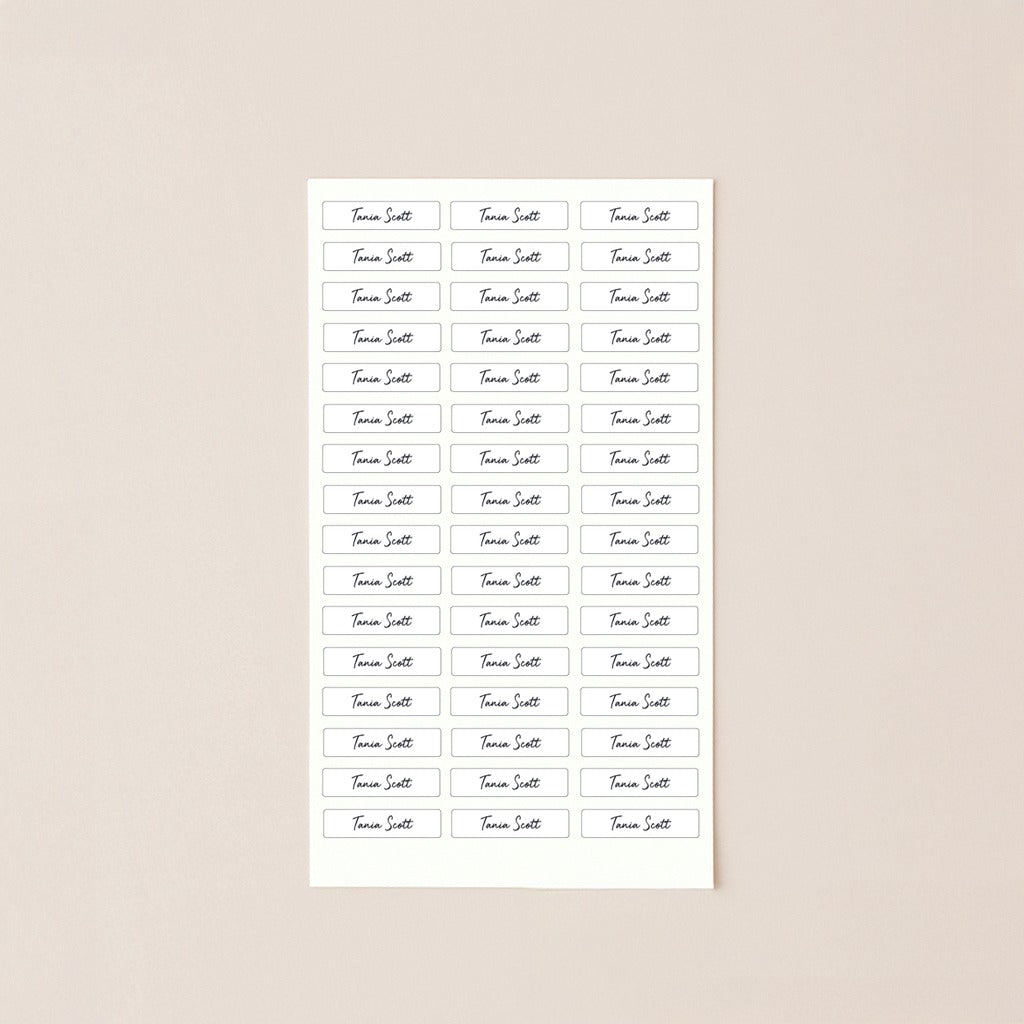 Blank Iron On Clothing Labels