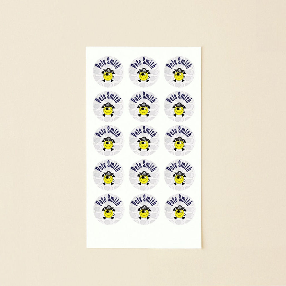Shoe Label/Round Name Sticker (21 labels)