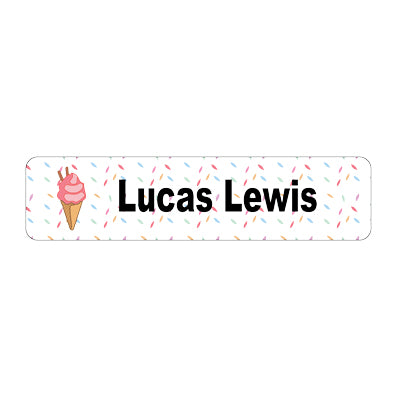 Sew On Labels-Large (45 labels)-Clothing Labels - Classic, Ice Cream image