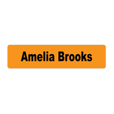 Sew On Labels-Large (45 labels)-Clothing Labels - Classic, 6orange image