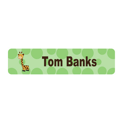 Large StickOnTags- Essential Bundle (75 labels)-Clothing Labels - Classic, Giraffe image