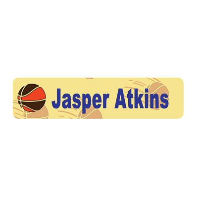 Large StickOnTags- Essential Bundle (75 labels)-Clothing Labels - Modern, Basketball image